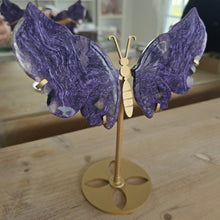 Load image into Gallery viewer, Charoite Wings - Rare
