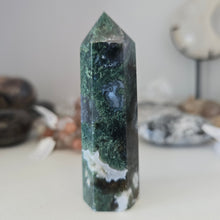 Load image into Gallery viewer, Moss Agate Tower
