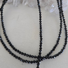Load image into Gallery viewer, Black Spinel Faceted Necklace
