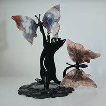 Load image into Gallery viewer, Playful Cat - 2 Butterflies

