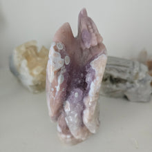 Load image into Gallery viewer, Flower Agate and Amethyst Dragon
