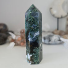 Load image into Gallery viewer, Moss Agate Tower
