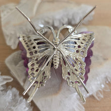 Load image into Gallery viewer, Magenta Fluorite Butterfly
