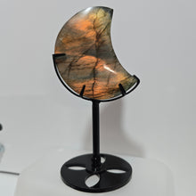 Load image into Gallery viewer, Labradorite Moon with stand

