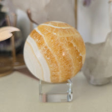 Load image into Gallery viewer, Orange Calcite Sphere
