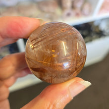 Load image into Gallery viewer, Rutile Quartz Sphere - Copper

