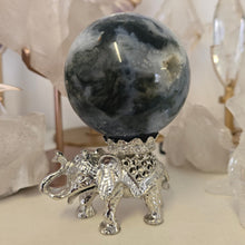 Load image into Gallery viewer, Elephant Sphere Stand -- Silver
