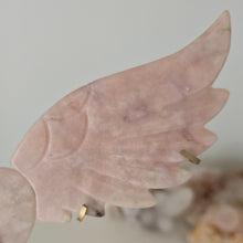 Load image into Gallery viewer, Pink Amethyst Heart Wings
