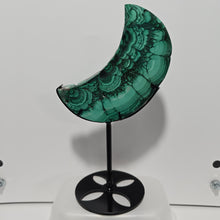 Load image into Gallery viewer, Malachite Crescent Moon
