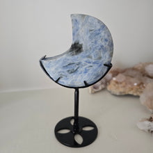 Load image into Gallery viewer, Blue Kyanite Moon on Stand
