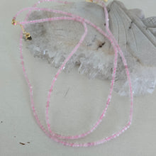 Load image into Gallery viewer, Rose Quartz Faceted Necklace
