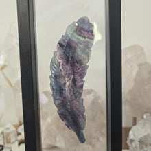 Load image into Gallery viewer, Rainbow Fluorite Feather in case
