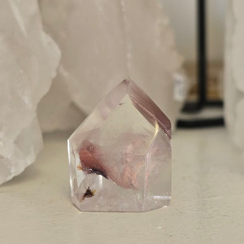 Pink Lithium Quartz Tower