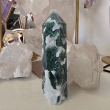 Load image into Gallery viewer, Moss Agate Tower
