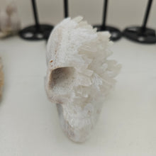 Load image into Gallery viewer, Quartz Cluster Stone Skull
