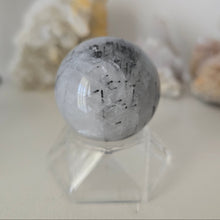 Load image into Gallery viewer, Black Tourmaline in Quartz Sphere
