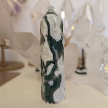 Load image into Gallery viewer, Moss Agate Tower

