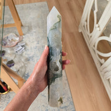 Load image into Gallery viewer, Moss Agate Tower
