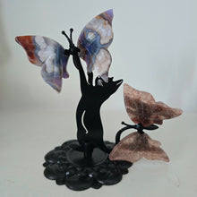 Load image into Gallery viewer, Playful Cat - 2 Butterflies
