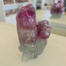 Load image into Gallery viewer, Rainbow Fluorite Owls
