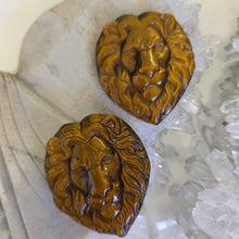 Load image into Gallery viewer, Tiger&#39;s Eye Lion Heads

