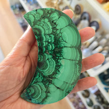 Load image into Gallery viewer, Malachite Crescent Moon
