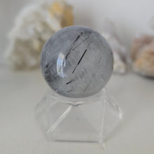 Load image into Gallery viewer, Black Tourmaline in Quartz Sphere
