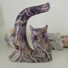 Load image into Gallery viewer, Chevron Amethyst Owl Tree Branch
