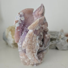 Load image into Gallery viewer, Flower Agate and Amethyst Dragon
