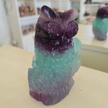 Load image into Gallery viewer, Rainbow Fluorite Owl
