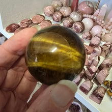 Load image into Gallery viewer, Tiger&#39;s Eye Sphere
