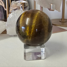 Load image into Gallery viewer, Tiger&#39;s Eye Sphere
