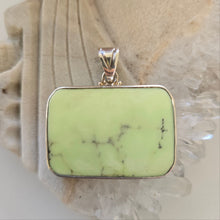 Load image into Gallery viewer, Citron Chrysoprase Sterling Silver Pendant
