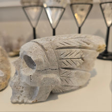 Load image into Gallery viewer, Quartz Cluster Stone Chief Skull
