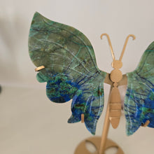 Load image into Gallery viewer, Azurite Malachite Butterfly Wings
