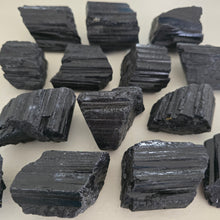 Load image into Gallery viewer, Black Tourmaline Raw Chunk - 2 cm
