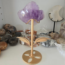 Load image into Gallery viewer, Amethyst Rose on Stand
