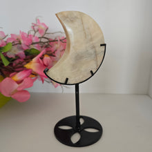 Load image into Gallery viewer, Moonstone Crescent Moon with Stand
