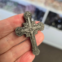 Load image into Gallery viewer, Silver Sheen Obsidian Cross
