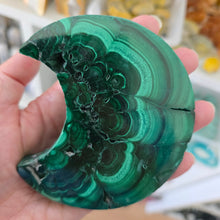 Load image into Gallery viewer, Malachite Crescent Moon
