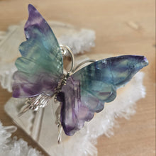 Load image into Gallery viewer, Rainbow Fluorite Butterfly
