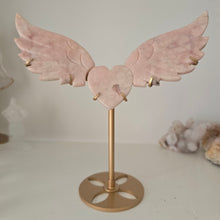 Load image into Gallery viewer, Pink Amethyst Heart Wings
