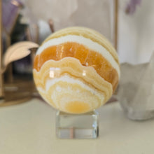 Load image into Gallery viewer, Orange Calcite Sphere

