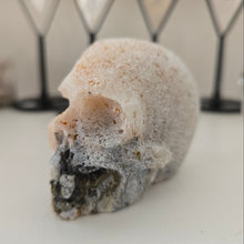 Load image into Gallery viewer, Tangerine Quartz Cluster Stone Skull
