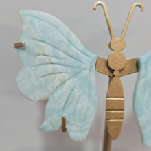 Load image into Gallery viewer, Blue Aragonite Butterfly Wings
