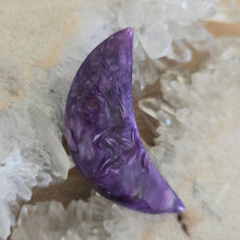 Load image into Gallery viewer, Charoite Crescent Moon A Grade
