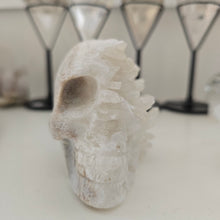 Load image into Gallery viewer, Quartz Cluster Stone Skull
