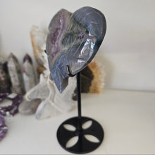 Load image into Gallery viewer, Agate Amethyst Heart Wings
