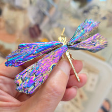Load image into Gallery viewer, Aura Kyanite Dragonfly - Rainbow
