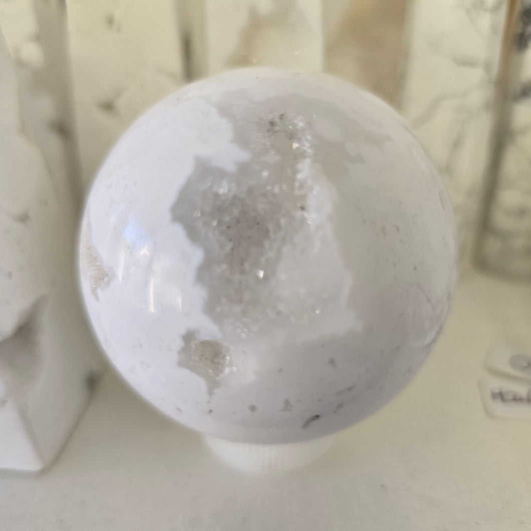 Snow Agate Sphere
